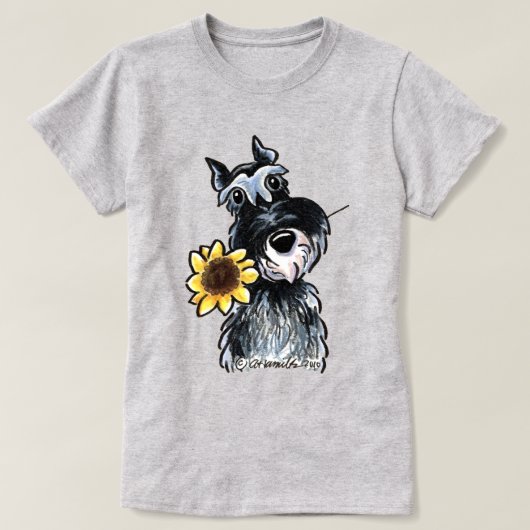 サニーシュナウザークラシック Tシャツ (デザイン正面)