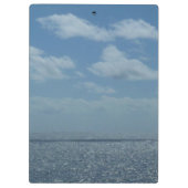 サニーシーカリブのブルー海 クリップボード (裏面)