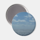 サニーシーカリブのブルー海 マグネット (正面/裏面)