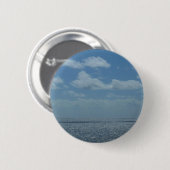 サニーシーカリブのブルー海 缶バッジ (正面&裏面)