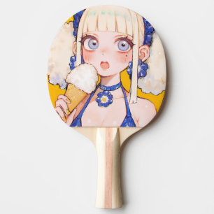 サニースクープVanilla Coneのアニメガール 卓球ラケット