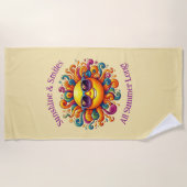 サニースマイルビーチタオル ビーチタオル (正面)