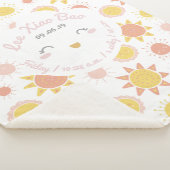 サニースマイルベビーガール誕生統計キープサケ シェルパブランケット (3/4)