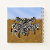 サニーセレンティゼブラ | サファリ野生生物 ノートブック (裏面)