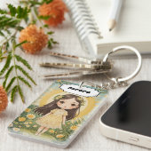 サニーセレーデパーソナライズされた キーホルダー (正面右)