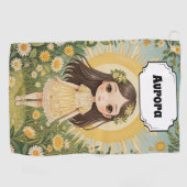 サニーセレーデパーソナライズされた ゴルフタオル (横)