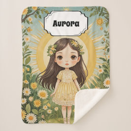 サニーセレーデパーソナライズされた シェルパブランケット
