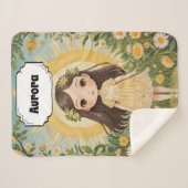 サニーセレーデパーソナライズされた シェルパブランケット (正面(横))