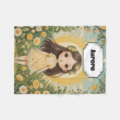 サニーセレーデパーソナライズされた フリースブランケット (正面(横))