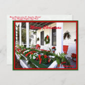 サニーセントオーガスティンフロリダからのメリークリスマス シーズンポストカード (正面/裏面)