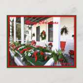 サニーセントオーガスティンフロリダからのメリークリスマス シーズンポストカード (正面)