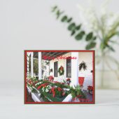 サニーセントオーガスティンフロリダからのメリークリスマス シーズンポストカード (スタンド正面)