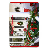 サニーセントオーガスティンフロリダからのメリークリスマス マグネット (縦)