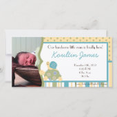 サニータートルシーライフ写真誕生のお知らせ 案内状 (正面)