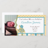 サニータートルシーライフ写真誕生のお知らせ 案内状 (正面/裏面)