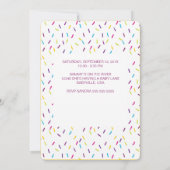 サニーチャンスオブスプリンクルズベビーシャワー招待状 招待状 (裏面)