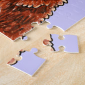 サニーチョコレートラブラドールOff-Leash Art™ ジグソーパズル (側面)