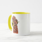 サニーチョコレートラブラドールOff-Leash Art™ マグカップ (正面左)