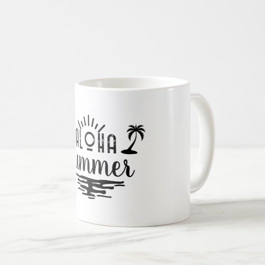 サニーデイお祝いマグカップ – パーフェクトサマーギフト コーヒーマグカップ (正面右)