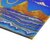 サニーデイアットザビーチウォーター絵を描カラー カッティングボード (角)