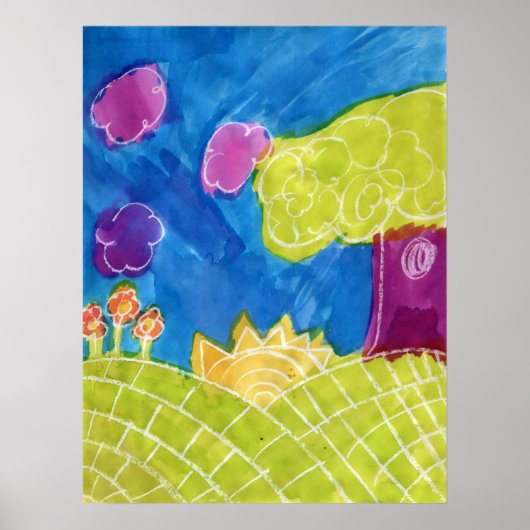 サニーデイアートポスタープリント ポスター (正面)