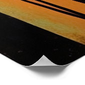 サニーデイインスモールタウンAIアートレトロイラストレーション ポスター (角)