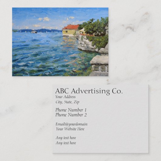 サニーデイオンレイクコンスタンス(南ドイツ)バス 名刺 (正面/裏面)