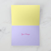 サニーデイカラフルチューリップオールタシミュニアカード カード (内部)