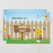 サニーデイガーデンパーティー 招待状 (正面/裏面)
