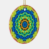 サニーデイ万華鏡のように千変万化するパターン セラミックオーナメント (右)