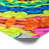 サニーデイ万華鏡のように千変万化するパターン ポスター (角)