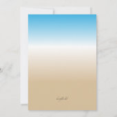 サニーデイ招待状 招待状 (裏面)