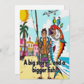 サニーデイ魚釣りアドベンチャー 招待状 (正面/裏面)