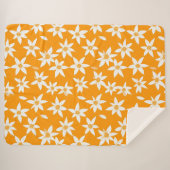 サニーデーライトフラワーパターン シェルパブランケット (正面(横))