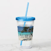 サニートロピカルビーチ海楽園 アクリルタンブラー (裏面)