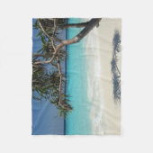 サニートロピカルビーチ海楽園 フリースブランケット (正面)