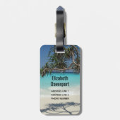 サニートロピカルビーチ海楽園 ラゲッジタグ (裏面縦)