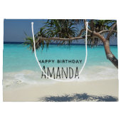 サニートロピカルビーチ海楽園 ラージペーパーバッグ (裏面)