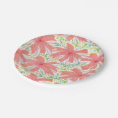 サニートロピカルフラワー紙プレート ペーパープレート (アングル)