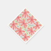サニートロピカルフラワー紙 スタンダードカクテルナプキン (角)