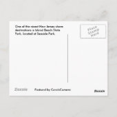 サニーニュージャージーのショア葉書からの挨拶 ポストカード (裏面)