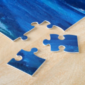 サニーハワイビーチ絵を描ズトロピカルパラダイスパーム ジグソーパズル (側面)