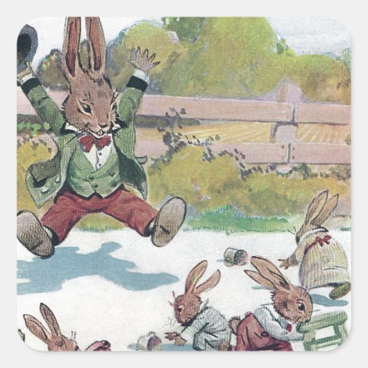 サニーバニーの叫び声 スクエアシール (正面)