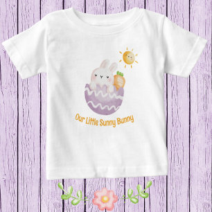 サニーバニーベビーイースターTシャツ ベビーTシャツ
