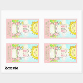 サニーバニー蔵書票 長方形シール (シート)