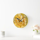 サニーバラ花びら ラウンド壁時計 (ホーム)