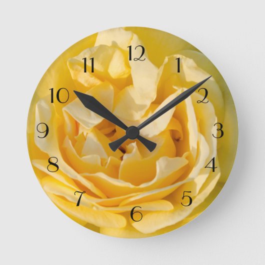 サニーバラ花びら ラウンド壁時計 (正面)