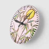 サニーバンブー ラウンド壁時計 (傾斜)