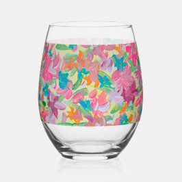 サニーパステル ステムなしワイングラス