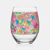 サニーパステル ステムなしワイングラス (裏面)